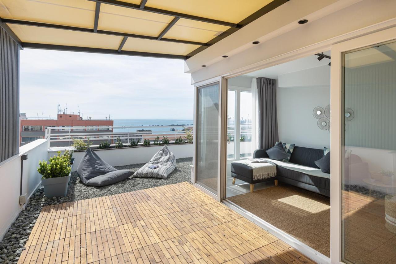 Port De L'Eau Roof Garden Apartment Tesalonika Bagian luar foto